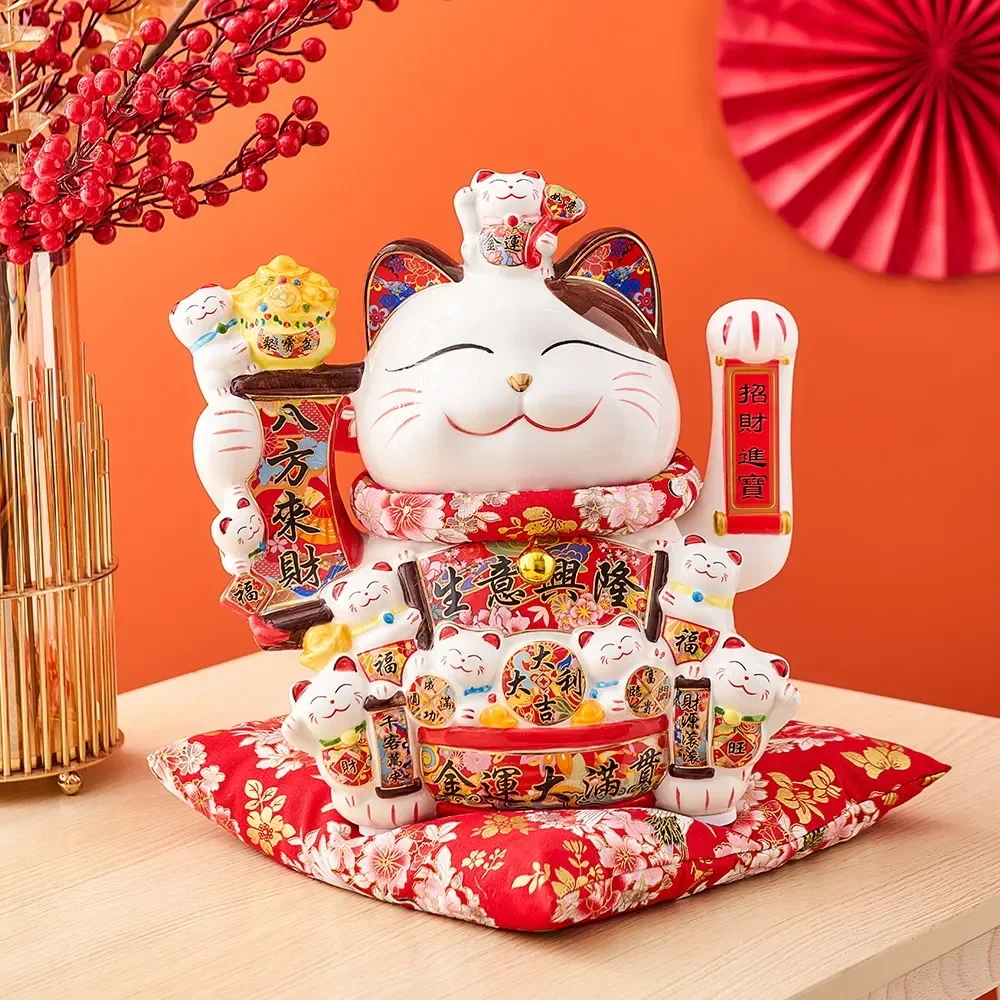 Керамический манекен Neko, счастливый кот, домашний декор, машущая рука, кот фэн-шуй, керамический предмет богатства, милые аксессуары для декора комнаты
Керамический манекен Neko, счастливый кот, домашний декор, машущая рука, кот фэн-шуй, керамический предмет богатства, милые аксессуары для декора комнаты