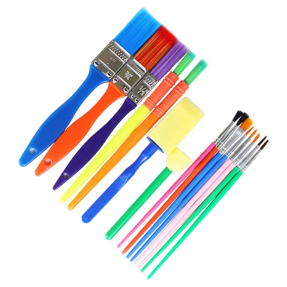 15 Pcs Sponge Brush Kids Painting Set Durable Plastic Handle Metal Tube Watercolor Oil DIY Craft
15 Pcs Sponge Brush Kids Painting Set Durable Plastic Handle Metal Tube Watercolor Oil DIY Craft