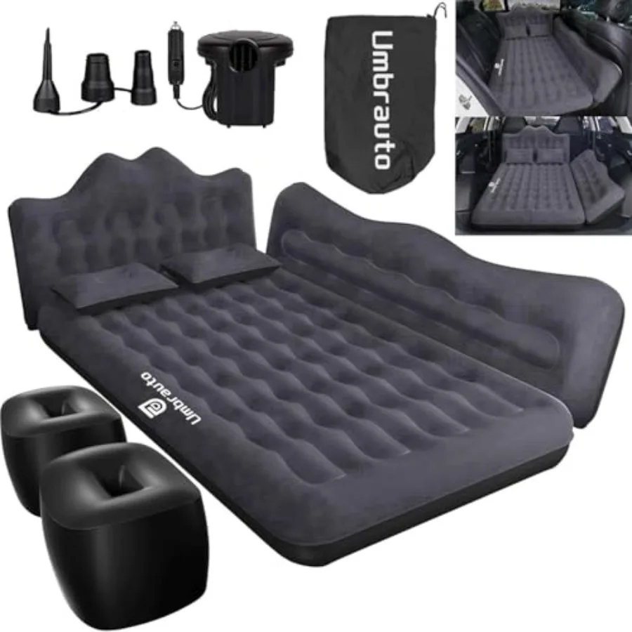 Inflatable Car Mattress Bed: SUV Camping Air Bed for Truck Backseat with Pump and Pillows Car Sleeping Airbed for Van Back Seat
Inflatable Car Mattress Bed: SUV Camping Air Bed for Truck Backseat with Pump and Pillows Car Sleeping Airbed for Van Back Seat