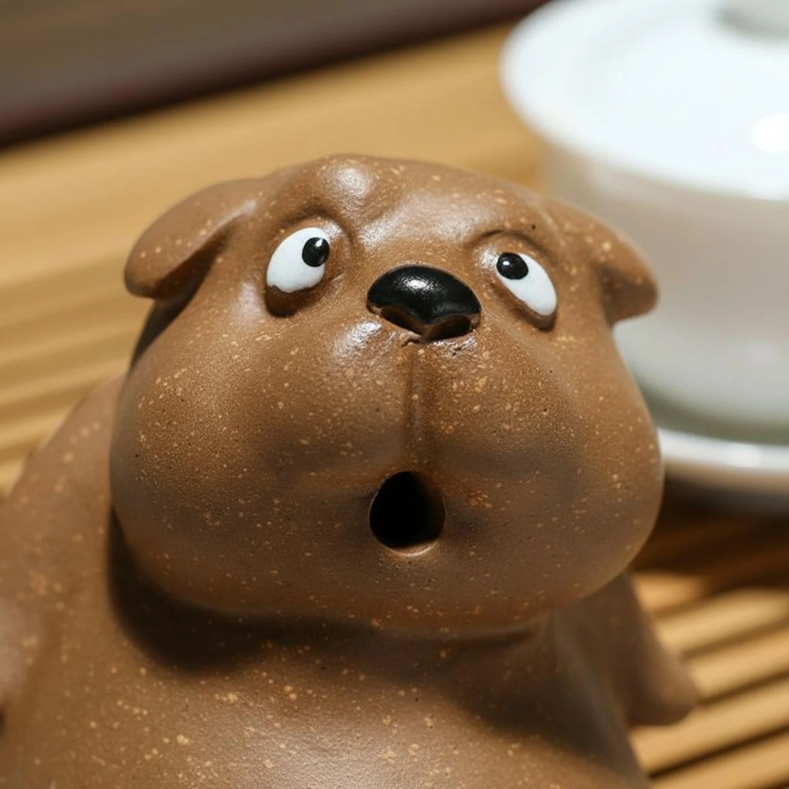 Zisha Dog Tea Pet Nourishable Handmade Clay Dog Figurine Desktop Decoration Cute Design for Office Desk
Zisha Dog Tea Pet Nourishable Handmade Clay Dog Figurine Desktop Decoration Cute Design for Office Desk