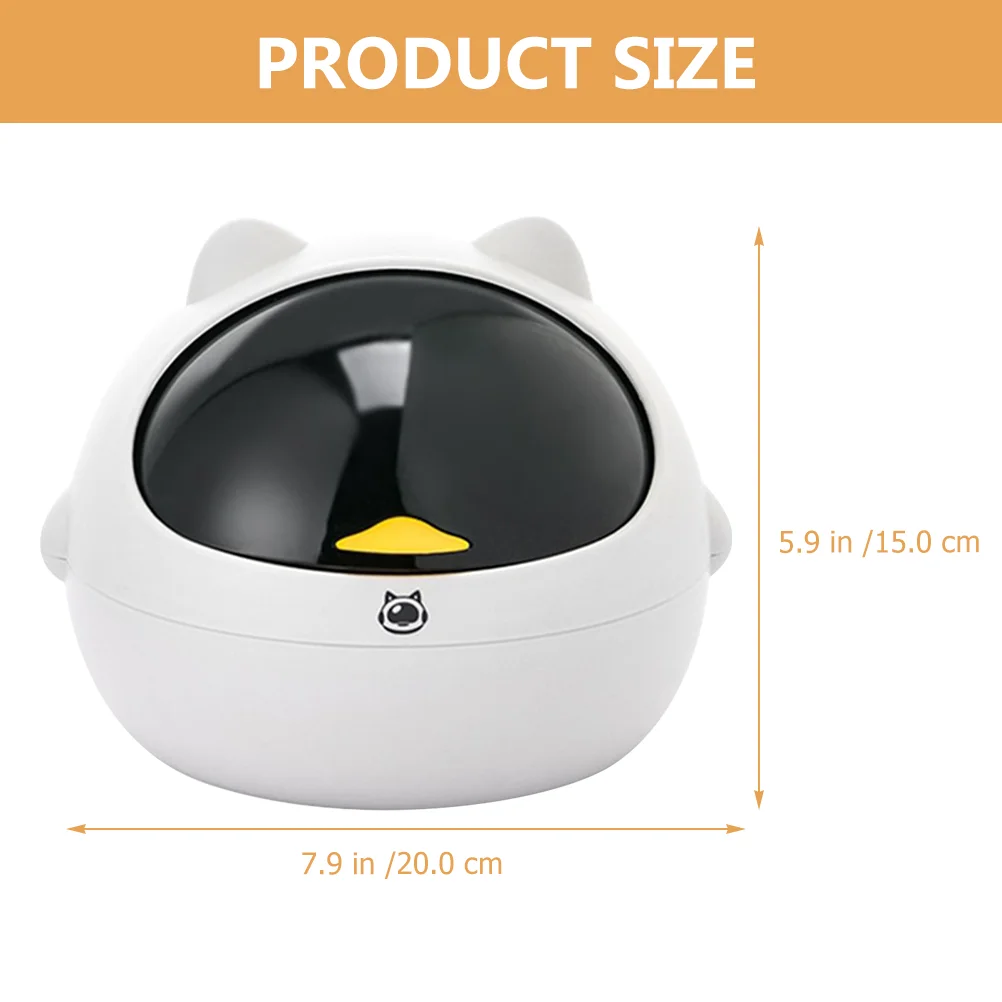 Desktop Space Cat Trash Can with Lid Mini Garbage Bucket Car Office Waste Trashcan
Desktop Space Cat Trash Can with Lid Mini Garbage Bucket Car Office Waste Trashcan