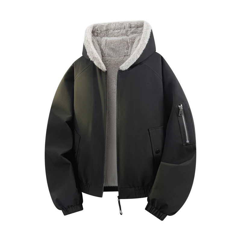 Winter Fashion Retro Fleece Lined And Thickened Hooded Jacket Men's Casual Loose Waterproof Coat City Outdoor Cotton Jackets
Winter Fashion Retro Fleece Lined And Thickened Hooded Jacket Men's Casual Loose Waterproof Coat City Outdoor Cotton Jackets