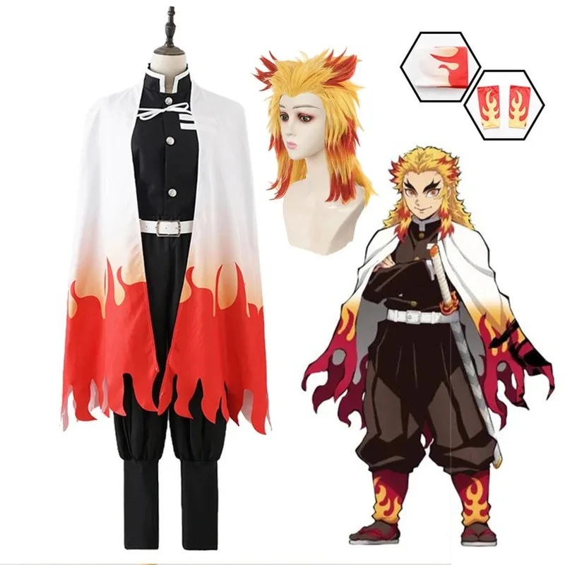 Anime Demon Slayers Rengoku Kyoujurou Cosplay Costume Adult Kids Wig Kimono Uniform Carnival Party Kimetsu No Yaiba Robe Suits
Anime Demon Slayers Rengoku Kyoujurou Cosplay Costume Adult Kids Wig Kimono Uniform Carnival Party Kimetsu No Yaiba Robe Suits
