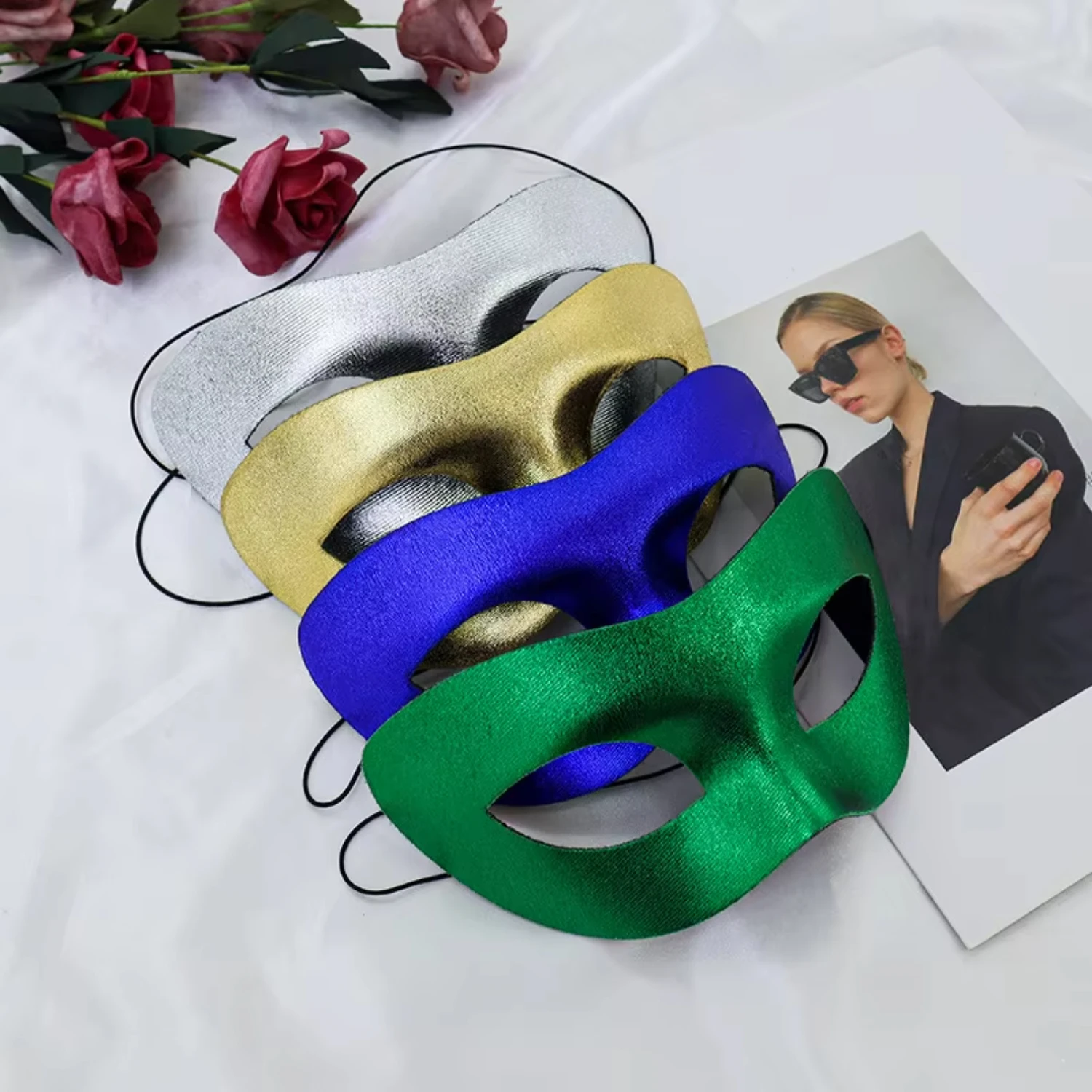 2pcs Masquerade Party Halloween Party mask Ghost Festival half face with PVC composite mask
2pcs Masquerade Party Halloween Party mask Ghost Festival half face with PVC composite mask