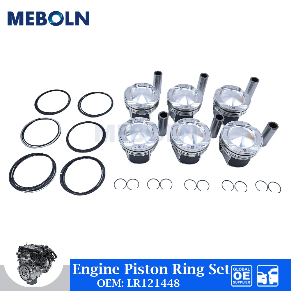STD 6 PCS Engine Piston &Piston Ring Set For Land Rover Range Rover Sport 3.0L AJ300 PT306 AJ20P6 Car Accessories OEM LR121448
STD 6 PCS Engine Piston &Piston Ring Set For Land Rover Range Rover Sport 3.0L AJ300 PT306 AJ20P6 Car Accessories OEM LR121448