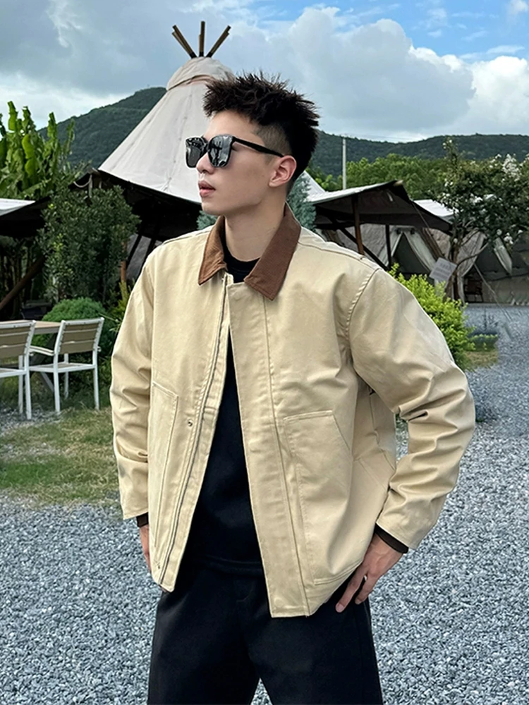 Мужская рабочая куртка цвета хаки в американском ретро-стиле Детройт, весенне-осенняя, модная, в стиле Cleanfit, для активного отдыха, повседневная
Мужская рабочая куртка цвета хаки в американском ретро-стиле Детройт, весенне-осенняя, модная, в стиле Cleanfit, для активного отдыха, повседневная