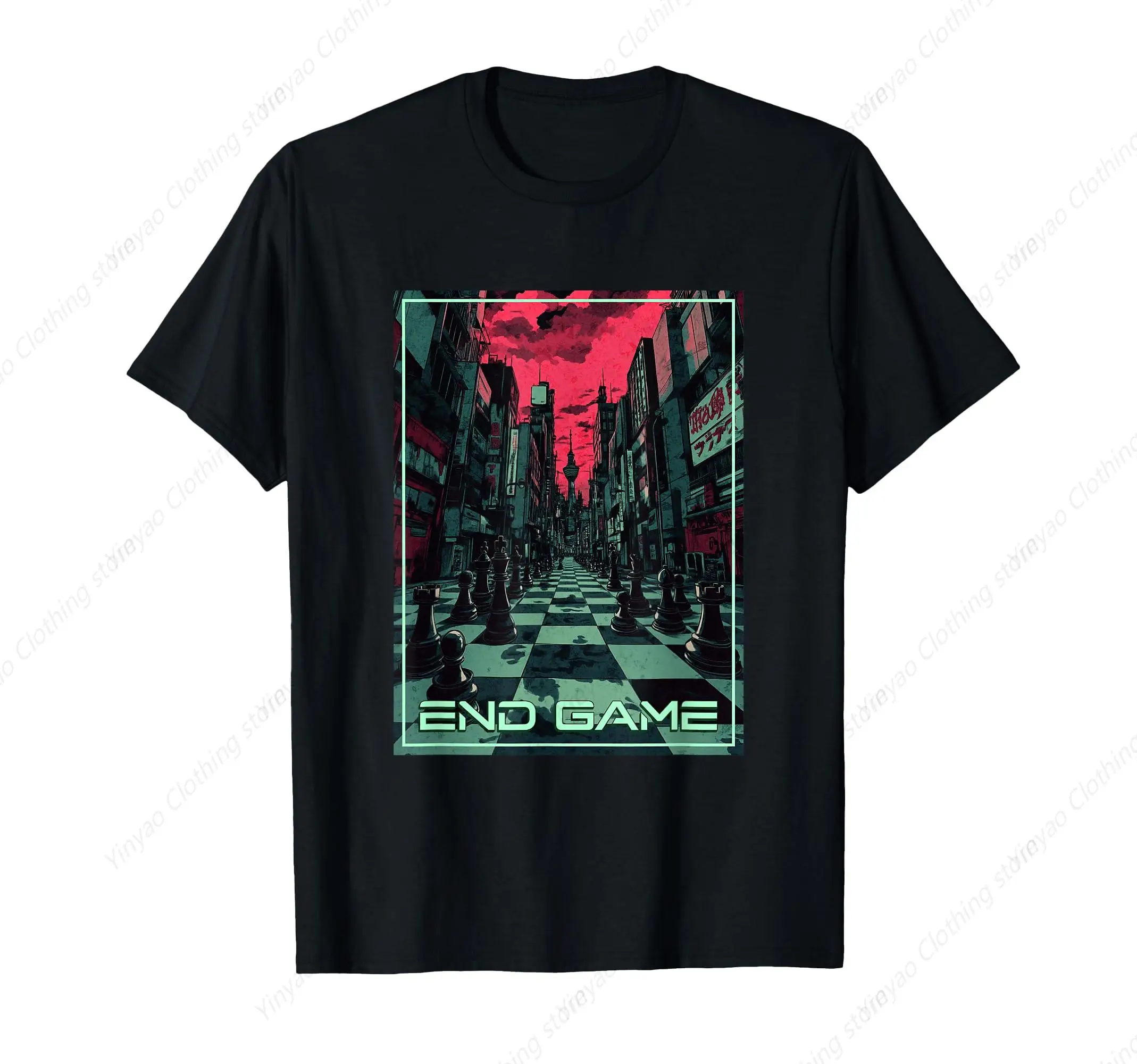 Cool Fashion Men's Shirt End Game Cyberpunk Dystopia City Chess T-shirt Pure Cotton Fit Clothes
Cool Fashion Men's Shirt End Game Cyberpunk Dystopia City Chess T-shirt Pure Cotton Fit Clothes