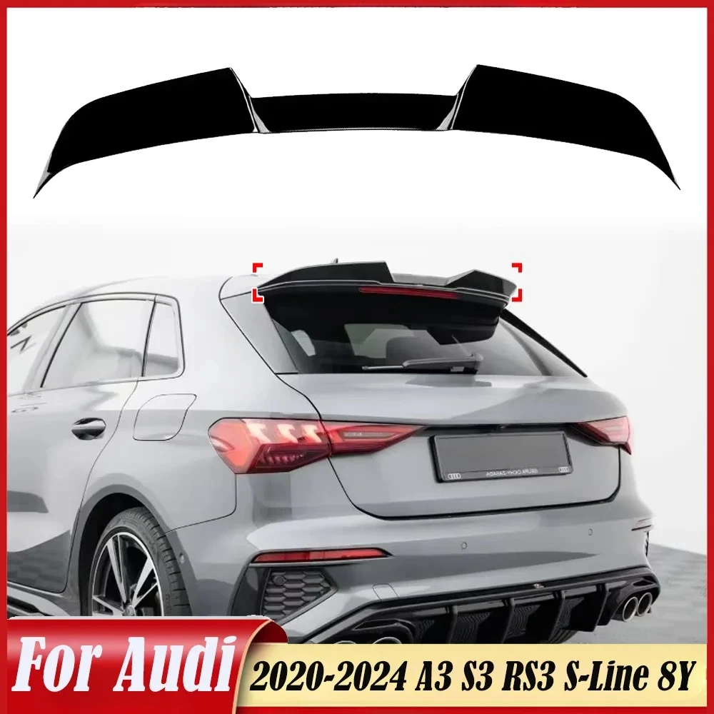 Car Rear Tailgate Spoiler for Audi A3 S3 RS3 S-Line 8Y Sportback 2020-2024 Rear Trunk Spoiler Kits Roof Wing Trim Accesseries
Car Rear Tailgate Spoiler for Audi A3 S3 RS3 S-Line 8Y Sportback 2020-2024 Rear Trunk Spoiler Kits Roof Wing Trim Accesseries