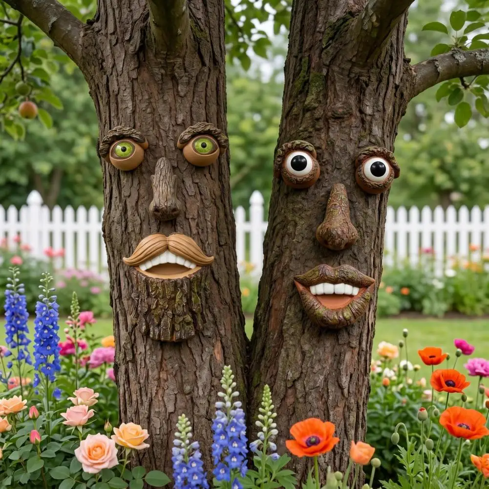 Unique Tree Facial Sculpture Funny Outdoor Statues Resin Weather-Resistant Garden Decoration for Yard Tree Stump
Unique Tree Facial Sculpture Funny Outdoor Statues Resin Weather-Resistant Garden Decoration for Yard Tree Stump