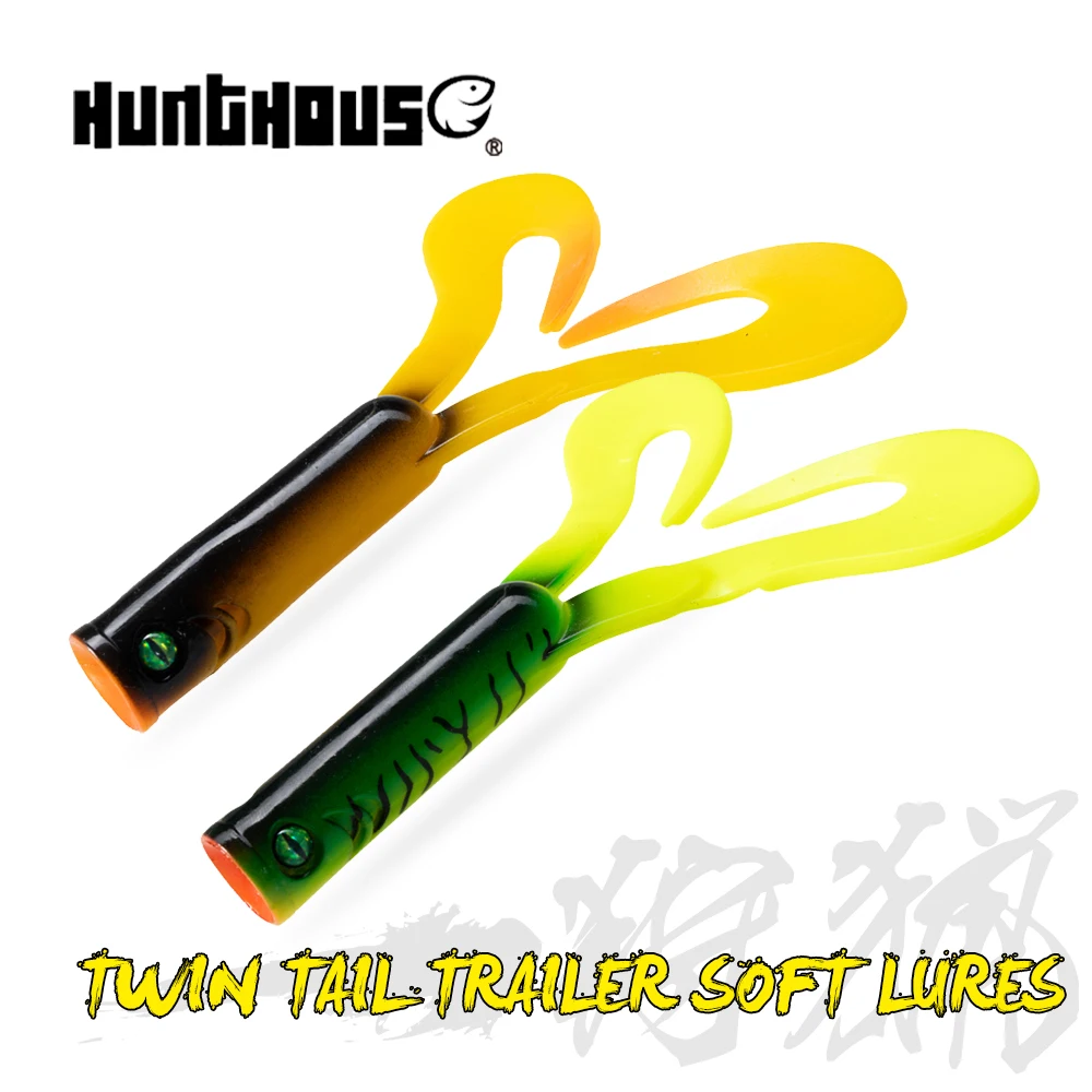 Hunthouse Soft Fishing Lures 145mm 21.7g Twin Tail Trailer Silicone Spinning 3PCS PVC For Pike Barsch Zander Fish Accessories
Hunthouse Soft Fishing Lures 145mm 21.7g Twin Tail Trailer Silicone Spinning 3PCS PVC For Pike Barsch Zander Fish Accessories