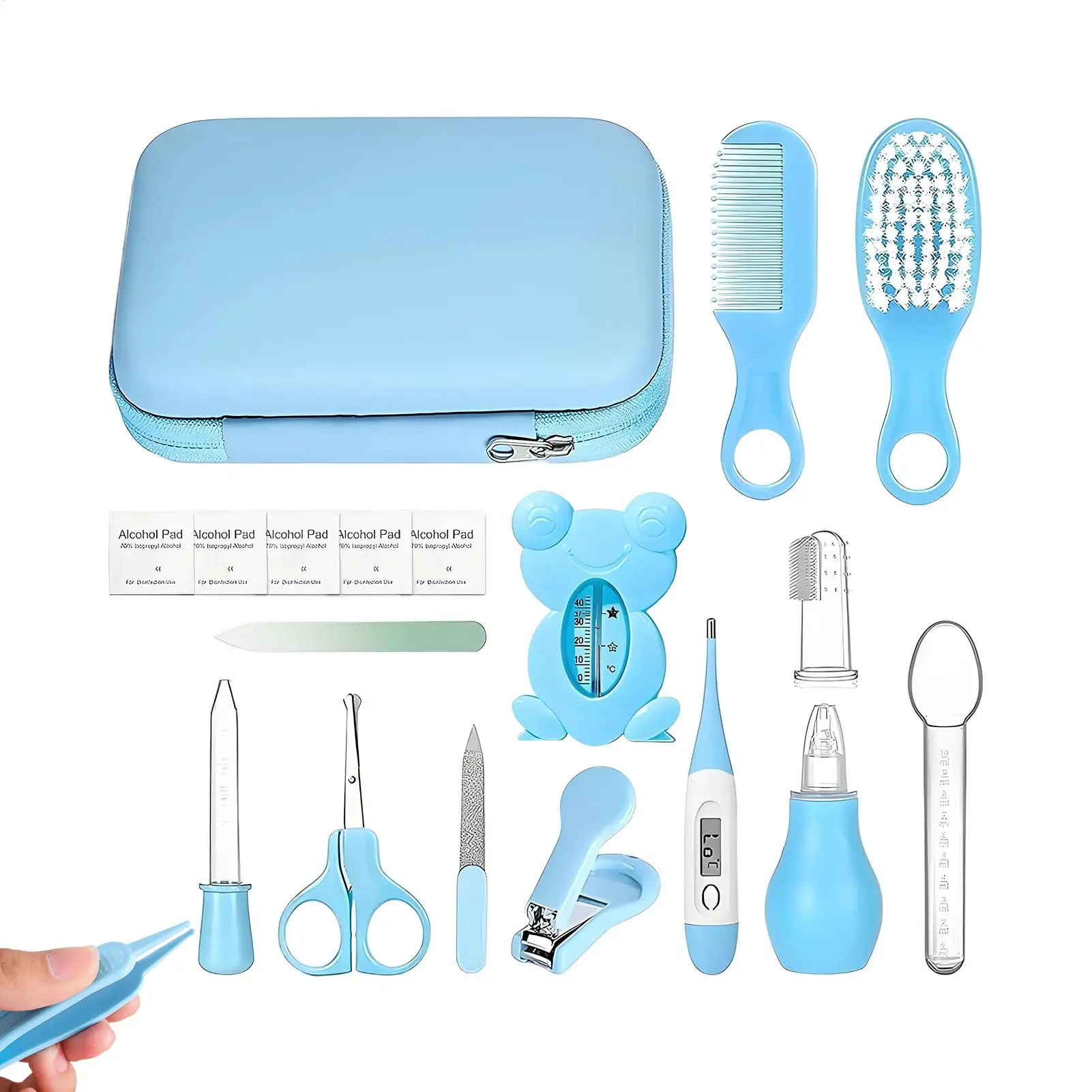 Baby Health Care Kit 18 Pieces Baby Health Grooming Cleaning Kit Small Feeder Finger Toothbrush For Shower Kids Hospital Bag
Baby Health Care Kit 18 Pieces Baby Health Grooming Cleaning Kit Small Feeder Finger Toothbrush For Shower Kids Hospital Bag