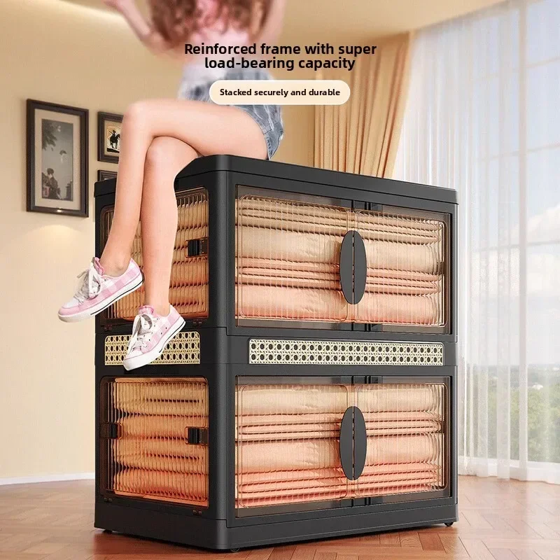 Multi-functional Clothes storage box, finishing box, large capacity, oversized flip cover, foldable quilt, storage cabinet.
Multi-functional Clothes storage box, finishing box, large capacity, oversized flip cover, foldable quilt, storage cabinet.