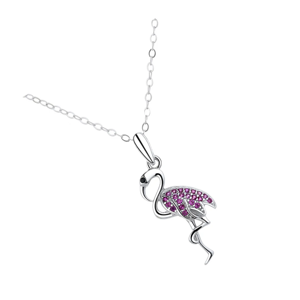 Sterling Silver Flamingo Necklace Jewelry Pendant Clavicle Chain Decor Lady for Girls
Sterling Silver Flamingo Necklace Jewelry Pendant Clavicle Chain Decor Lady for Girls