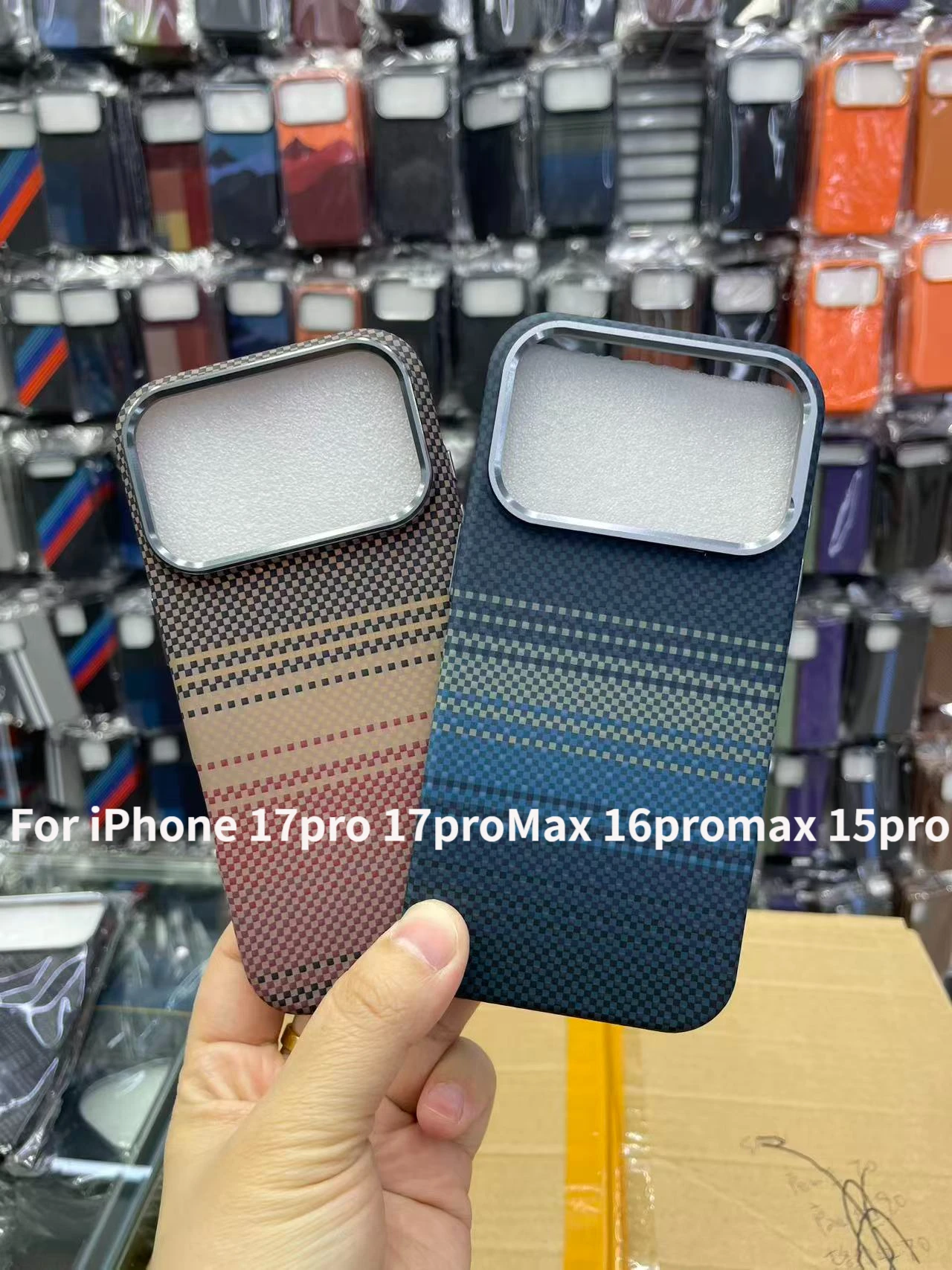 Kailaf carbon fiber texture suitable for iPhone 17pro 17proMax phone case 16 15pro wireless charging PC hard case shockproof cov
Kailaf carbon fiber texture suitable for iPhone 17pro 17proMax phone case 16 15pro wireless charging PC hard case shockproof cov