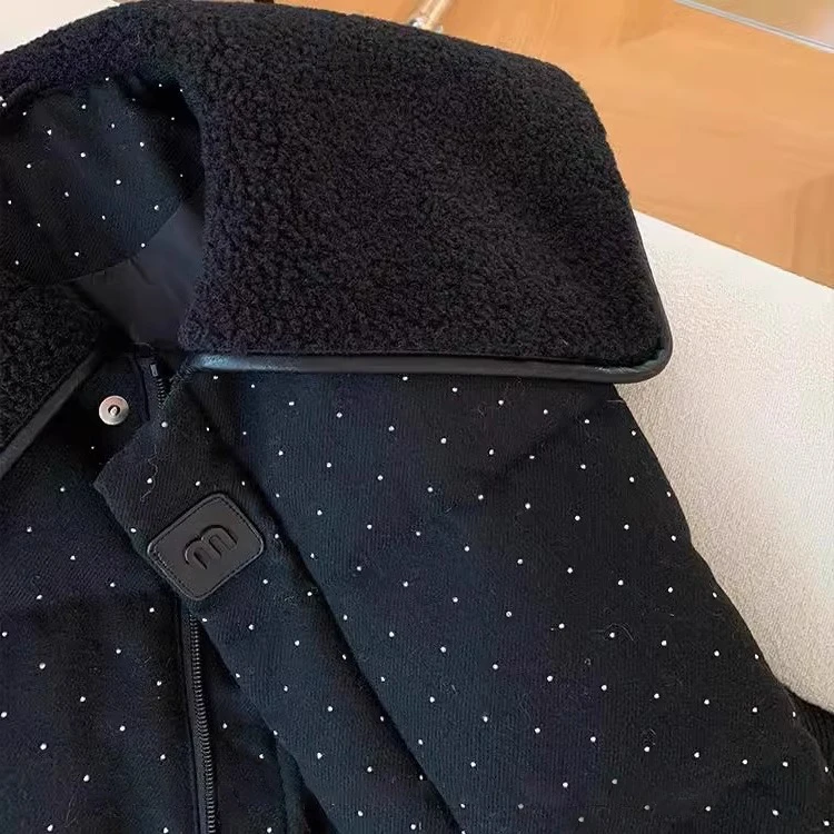 Sweet Sle Polka Dot Cotton Jaet ort Collar Women's Faionable Autumn Winter Bread Sle Outerwear Korean Loose Fit
Sweet Sle Polka Dot Cotton Jaet ort Collar Women's Faionable Autumn Winter Bread Sle Outerwear Korean Loose Fit