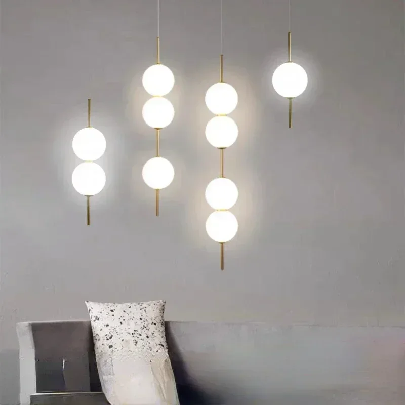 Ball Pendant Light for Bedroom Bedside Hanging Lamp Ceiling Chandeliers Modern Lighting Decoration Entrance Luminaire Led
Ball Pendant Light for Bedroom Bedside Hanging Lamp Ceiling Chandeliers Modern Lighting Decoration Entrance Luminaire Led