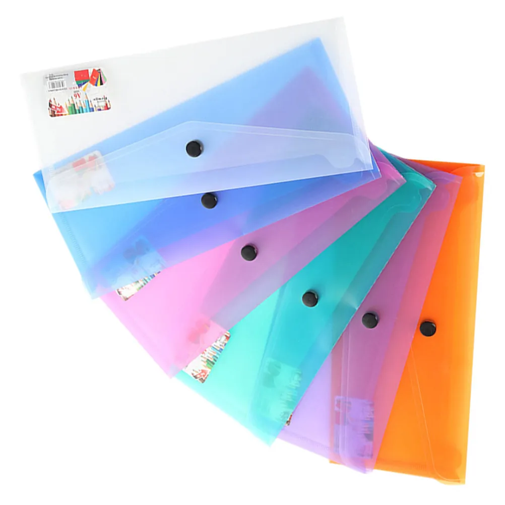 6Pcs Clear Plastic Envelope Folder Document Storage Organizer with Button Closure Lightweight Portable File Holder for Daily Use
6Pcs Clear Plastic Envelope Folder Document Storage Organizer with Button Closure Lightweight Portable File Holder for Daily Use