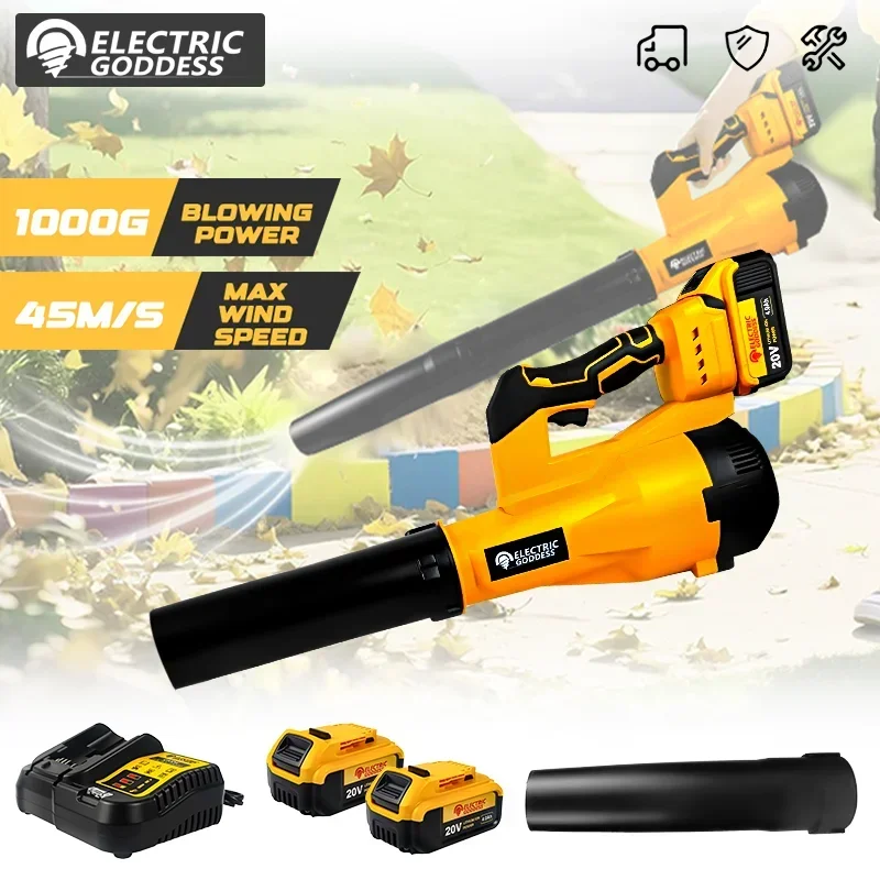 Электрическая богиня, беспроводная воздуходувка, бесщеточный ручной струйный турбовентилятор для листьев, электроинструмент для аккумуляторных контактов Dewalt 20 В
Электрическая богиня, беспроводная воздуходувка, бесщеточный ручной струйный турбовентилятор для листьев, электроинструмент для аккумуляторных контактов Dewalt 20 В