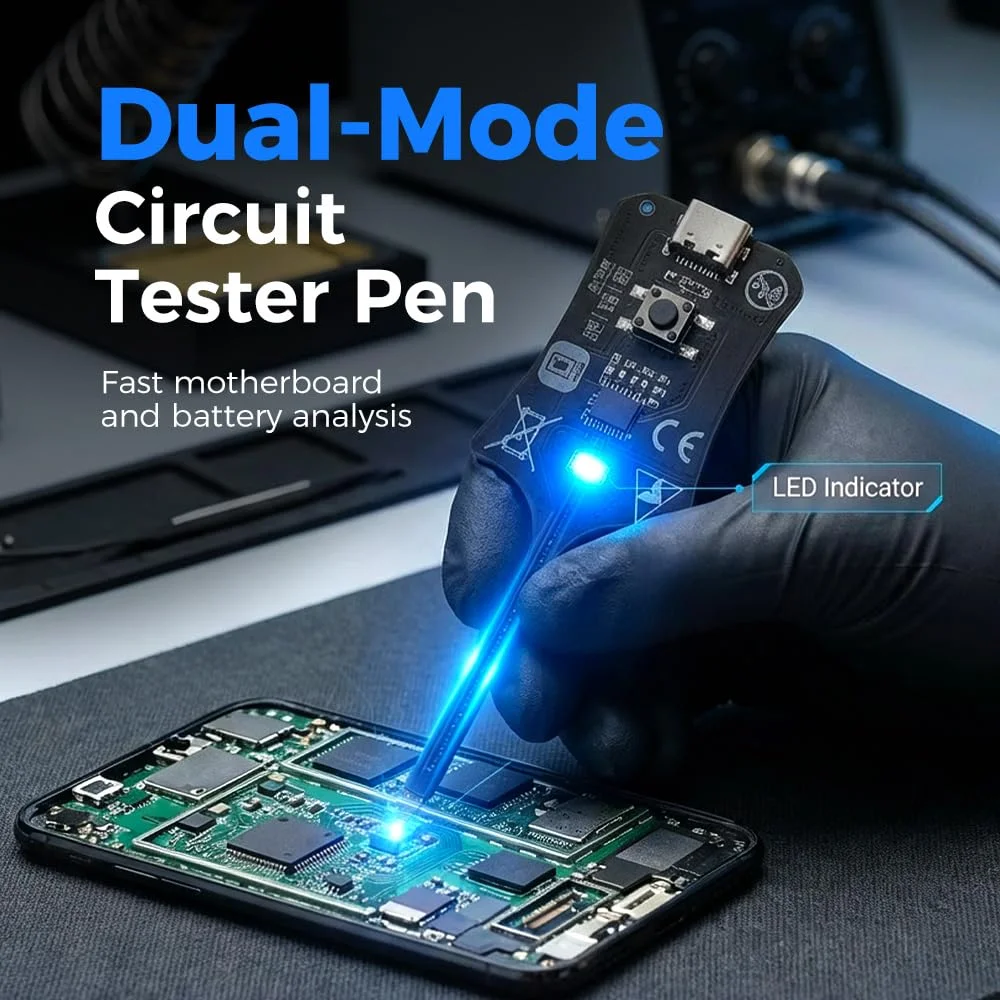Type-C Inductance Tester Electromagnetic Non-Contact Fault Detection for Phones PCB Motherboard Repair Diagnostics Tool
Type-C Inductance Tester Electromagnetic Non-Contact Fault Detection for Phones PCB Motherboard Repair Diagnostics Tool