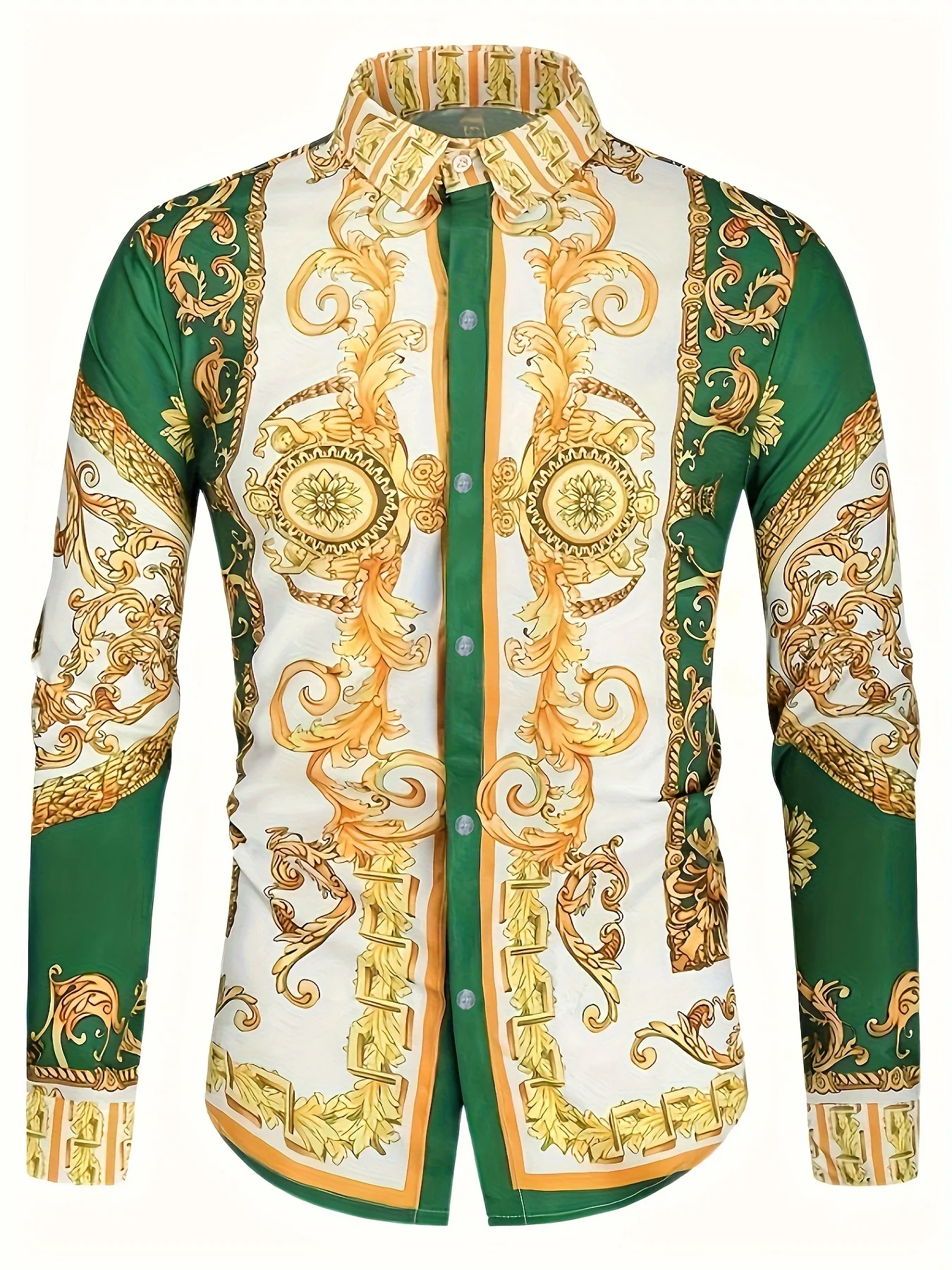 Men's Luxury Baroque Pattern Shirt – for Prom & Night Out casual versatile men's colorful tops
Men's Luxury Baroque Pattern Shirt – for Prom & Night Out casual versatile men's colorful tops