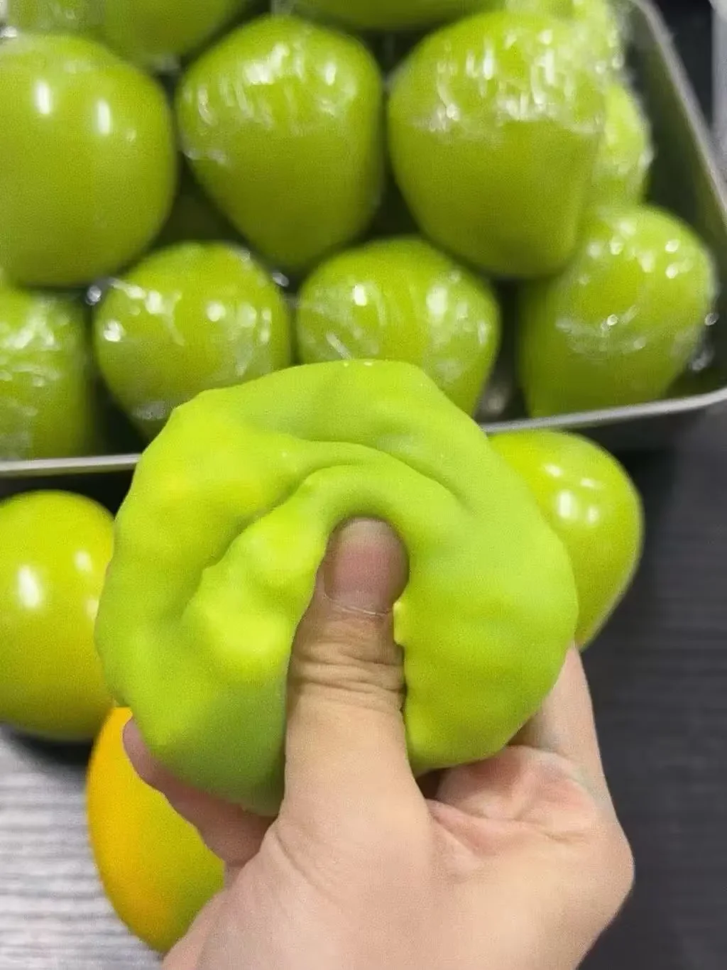 Handmade Crispy Mango Stress Ball Squeeze Toy, Color-Changing Mango Squishy Fidget Ball, ASMR Sensory Stress Relief Toy
Handmade Crispy Mango Stress Ball Squeeze Toy, Color-Changing Mango Squishy Fidget Ball, ASMR Sensory Stress Relief Toy