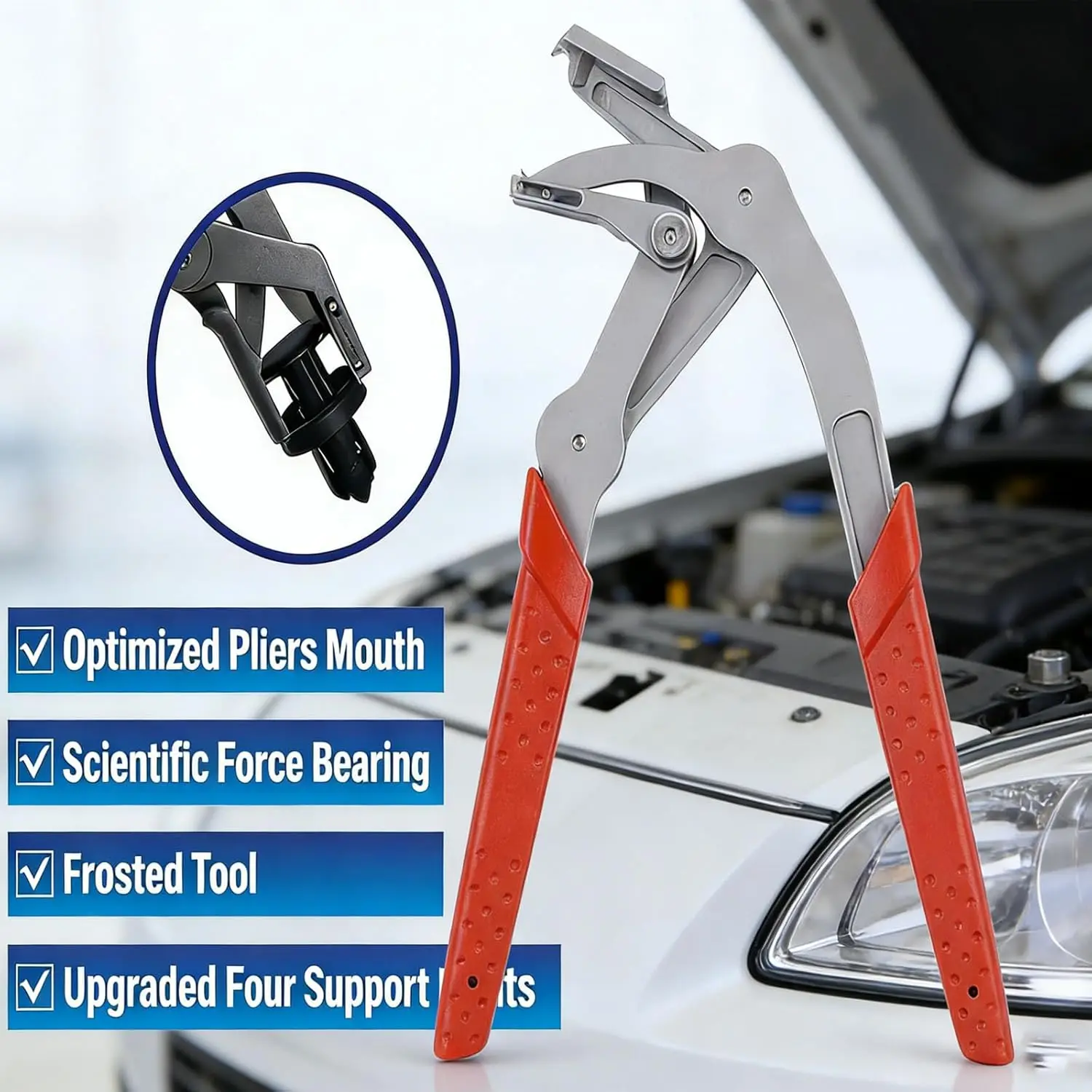 Fastener Remover Tool Plastic Car Clip Removal Pliers Rubber Round Nail For Car Interior Door Panel Chassis Trunk Repair Tool
Fastener Remover Tool Plastic Car Clip Removal Pliers Rubber Round Nail For Car Interior Door Panel Chassis Trunk Repair Tool
