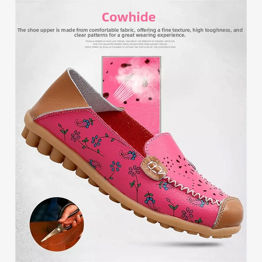 Casual Floral Hollow out Two-Way Wear Footprint Printed Single Shoes Spring Autumn Lightweight Flat Heel Oxford Shoes for Women
Casual Floral Hollow out Two-Way Wear Footprint Printed Single Shoes Spring Autumn Lightweight Flat Heel Oxford Shoes for Women