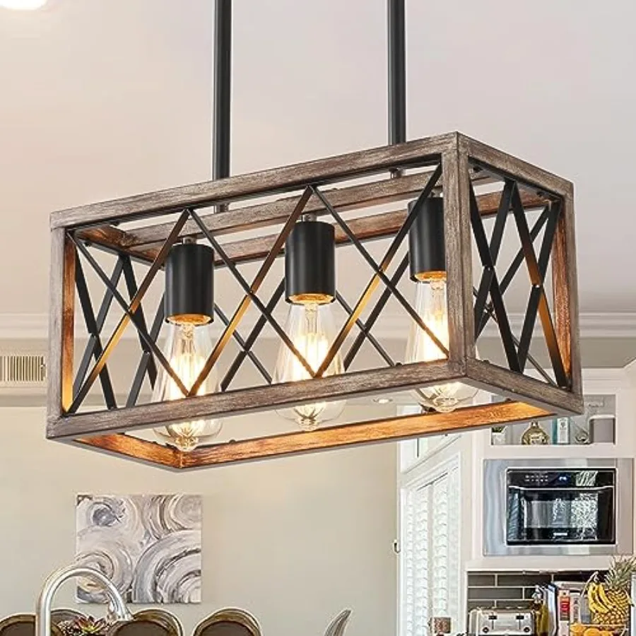 Farmhouse Light Fixtures, Dining Room Fixture, Industrial Metal Kitchen Pendant Lighting Over Island, Chandelier for Dining Tab
Farmhouse Light Fixtures, Dining Room Fixture, Industrial Metal Kitchen Pendant Lighting Over Island, Chandelier for Dining Tab
