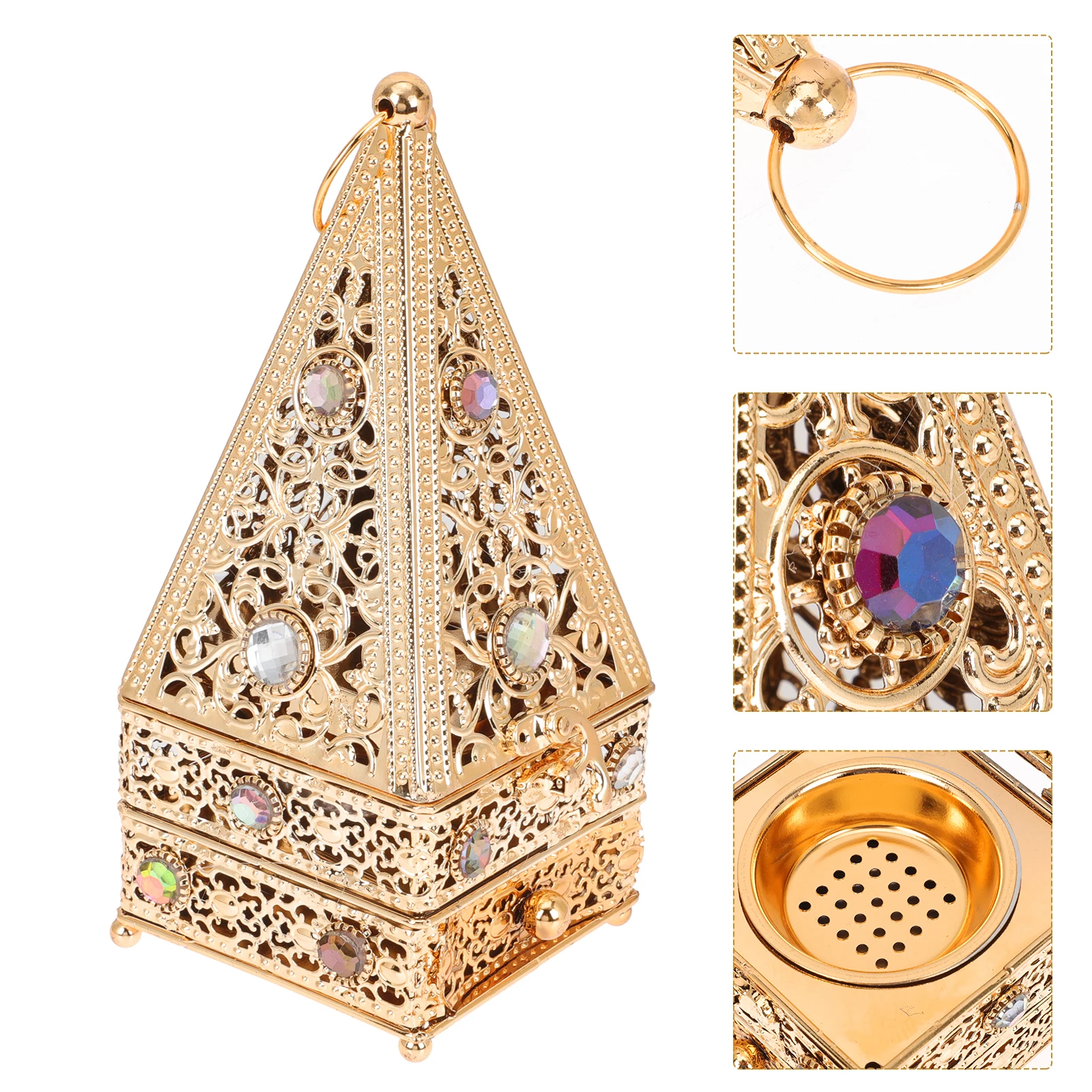 Iron Incense Burner Censer Home Furnace Desktop Cone Holder Aroma Decorative Metal Long Lasting Use Bedroom Office
Iron Incense Burner Censer Home Furnace Desktop Cone Holder Aroma Decorative Metal Long Lasting Use Bedroom Office