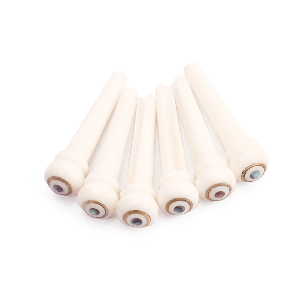 6pcs Bone Guitar Bridge Pins Brass Shell Dot For Acoustic Folk Guitar String Pegs Replacement Puller Tool
6pcs Bone Guitar Bridge Pins Brass Shell Dot For Acoustic Folk Guitar String Pegs Replacement Puller Tool