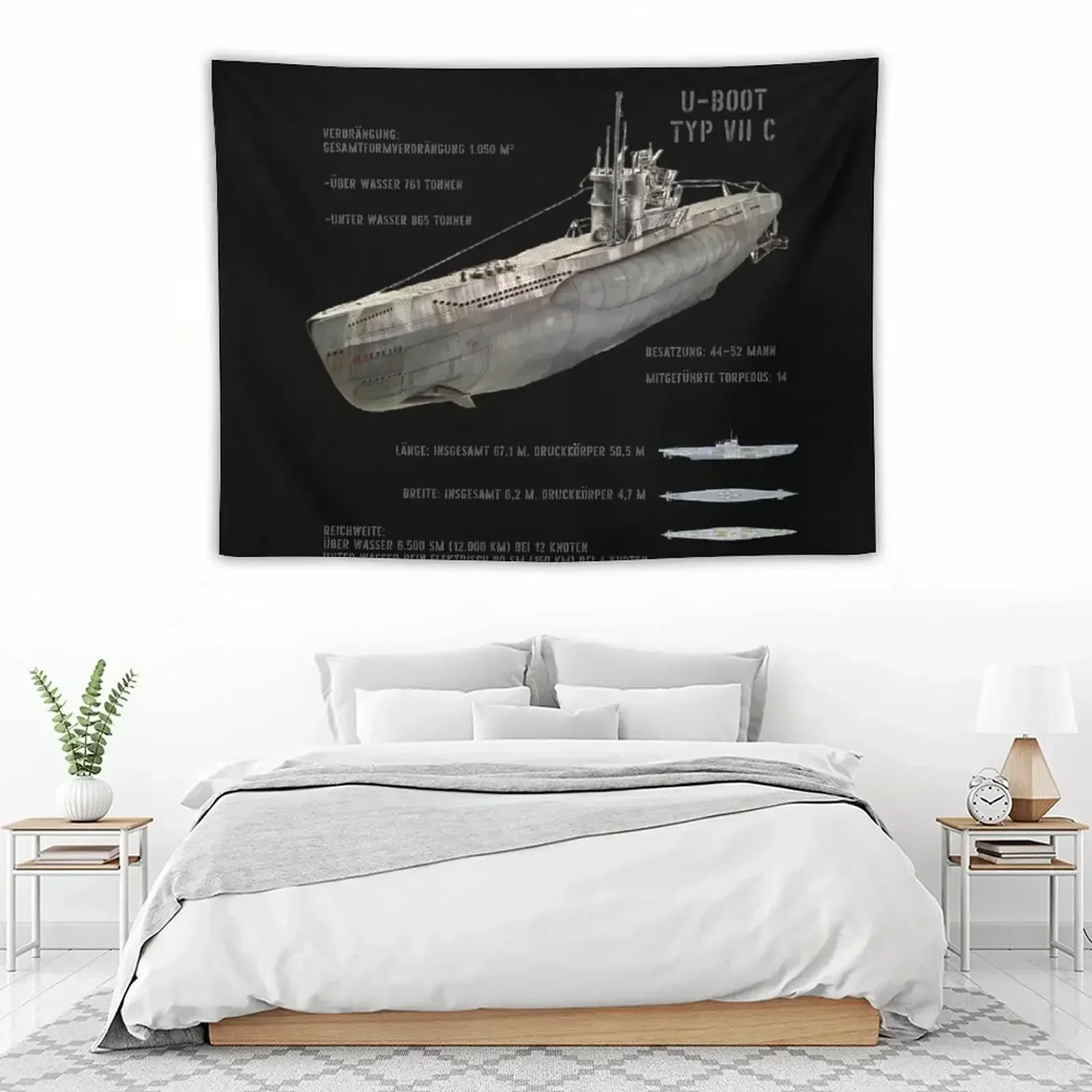 German U-Boat Type VII C Kriegsmarine WW2 in German Tapestry Wallpaper Decoration Room Custom Tapestry
German U-Boat Type VII C Kriegsmarine WW2 in German Tapestry Wallpaper Decoration Room Custom Tapestry