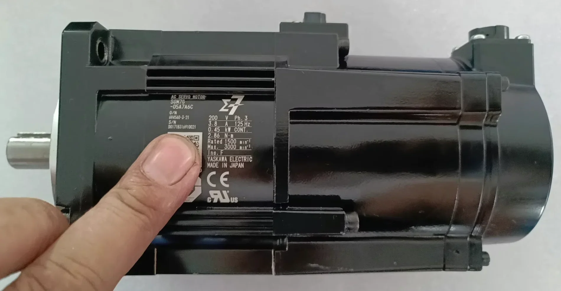 SGM7G-05A7A6C Brand New Servo Motor Original Genuine,Fast shipping,SGM7G 05A7A6C
SGM7G-05A7A6C Brand New Servo Motor Original Genuine,Fast shipping,SGM7G 05A7A6C