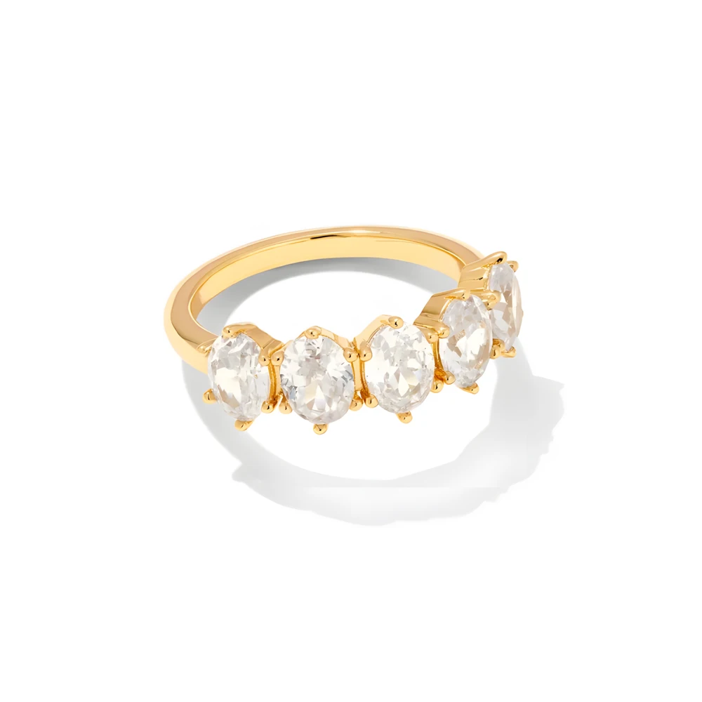 VKVVA Fashion Jewerly Cailin Gold-plate Crystal Band Ring in White Cubic Zircon for Women Wedding Party
VKVVA Fashion Jewerly Cailin Gold-plate Crystal Band Ring in White Cubic Zircon for Women Wedding Party