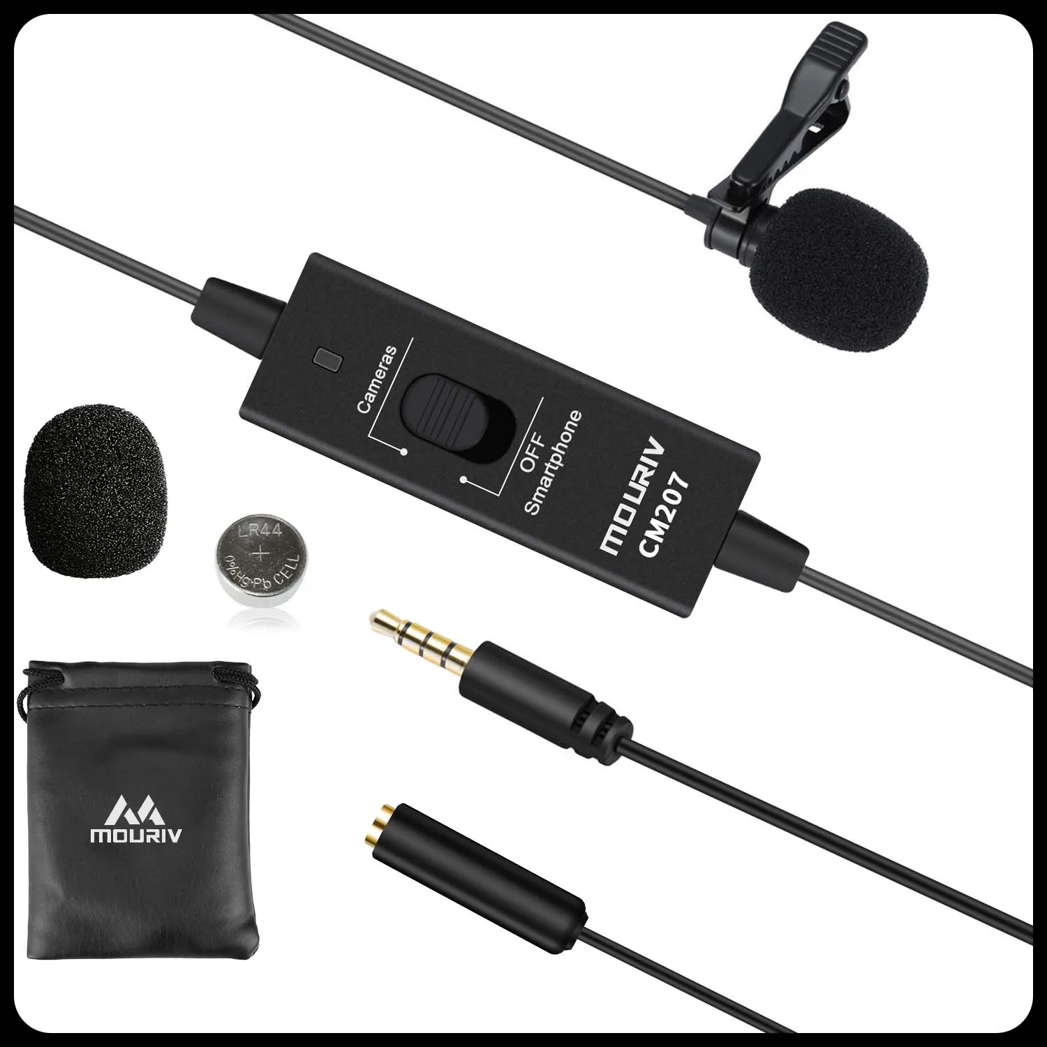 MOURIV CM207 Universal Lavalier Microphone Monitoring Input Compatible with Laptop, Desktop,Smartphones,Cameras
MOURIV CM207 Universal Lavalier Microphone Monitoring Input Compatible with Laptop, Desktop,Smartphones,Cameras
