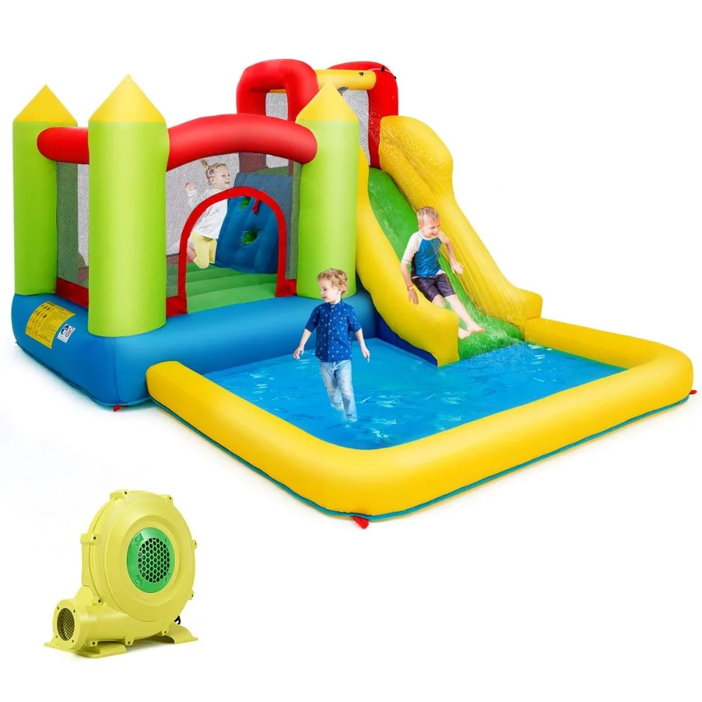 Inflatable Water Slide, 12x9FT Bounce House Water Slide for Kids Outdoor w/480w Blower, Waterslides Inflatable for Backyard
Inflatable Water Slide, 12x9FT Bounce House Water Slide for Kids Outdoor w/480w Blower, Waterslides Inflatable for Backyard