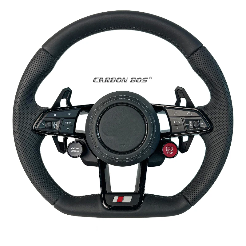 Upgraded sports leather carbon fiber steering wheel suitable for Audi all TT TTS R8 RS full series
Upgraded sports leather carbon fiber steering wheel suitable for Audi all TT TTS R8 RS full series