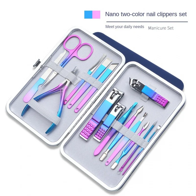 Colorful Nail Scissor Set Stainless Steel Accessories Clippers Pedicure Knife Color Printing Logo
Colorful Nail Scissor Set Stainless Steel Accessories Clippers Pedicure Knife Color Printing Logo