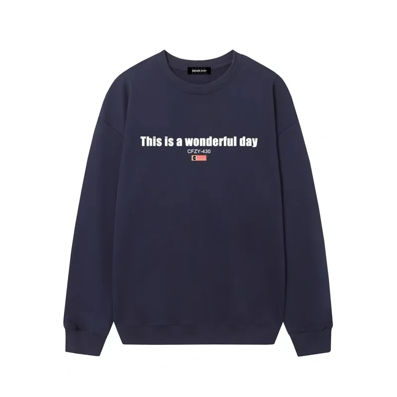 DESIER CFZY Couple Letter Print round Neck Sweatshirt Unisex Loose Thin High Street Style American Trendy Top
DESIER CFZY Couple Letter Print round Neck Sweatshirt Unisex Loose Thin High Street Style American Trendy Top