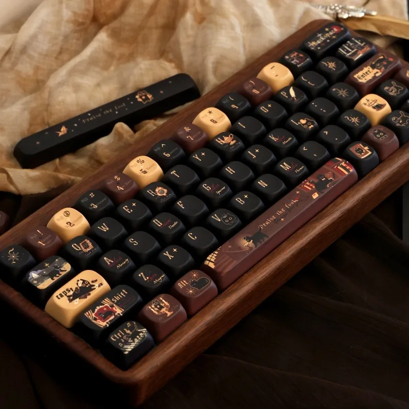 Retro Black Cat Theme Keycaps Set Customized PBT Sublimation Cherry/Noa Profile Keyboard Cap for Mechanical Keyboard Accessories
Retro Black Cat Theme Keycaps Set Customized PBT Sublimation Cherry/Noa Profile Keyboard Cap for Mechanical Keyboard Accessories