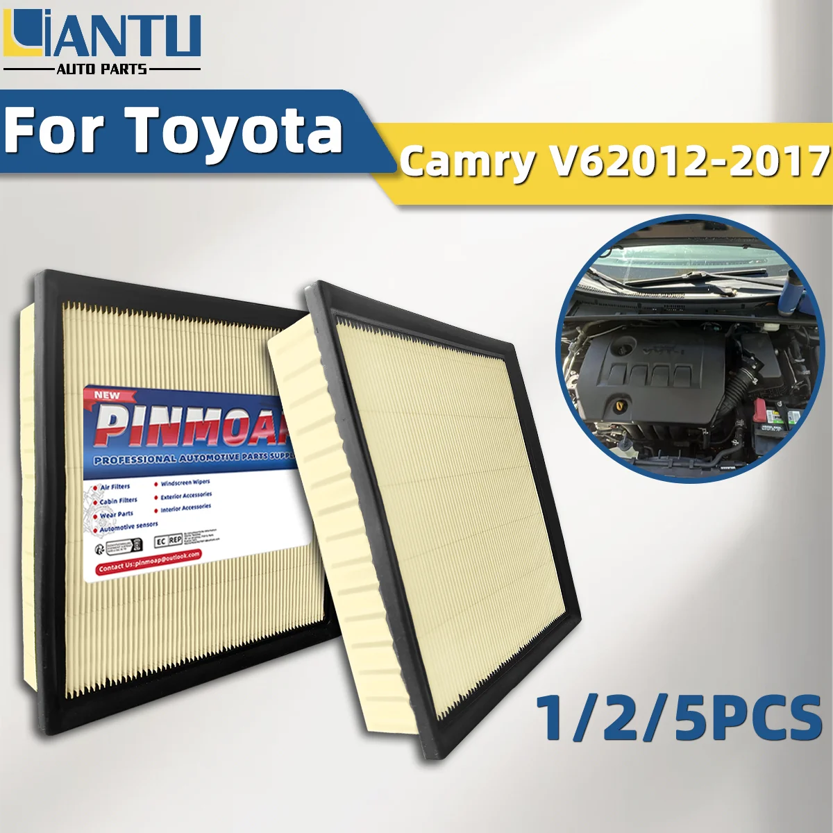 Engine Air Filter 1/2/5Pcs Fit For Toyota Camry V6 2012-2017 Premium Wear Resistant Stable Intake Durable Auto Engine Accessory
Engine Air Filter 1/2/5Pcs Fit For Toyota Camry V6 2012-2017 Premium Wear Resistant Stable Intake Durable Auto Engine Accessory