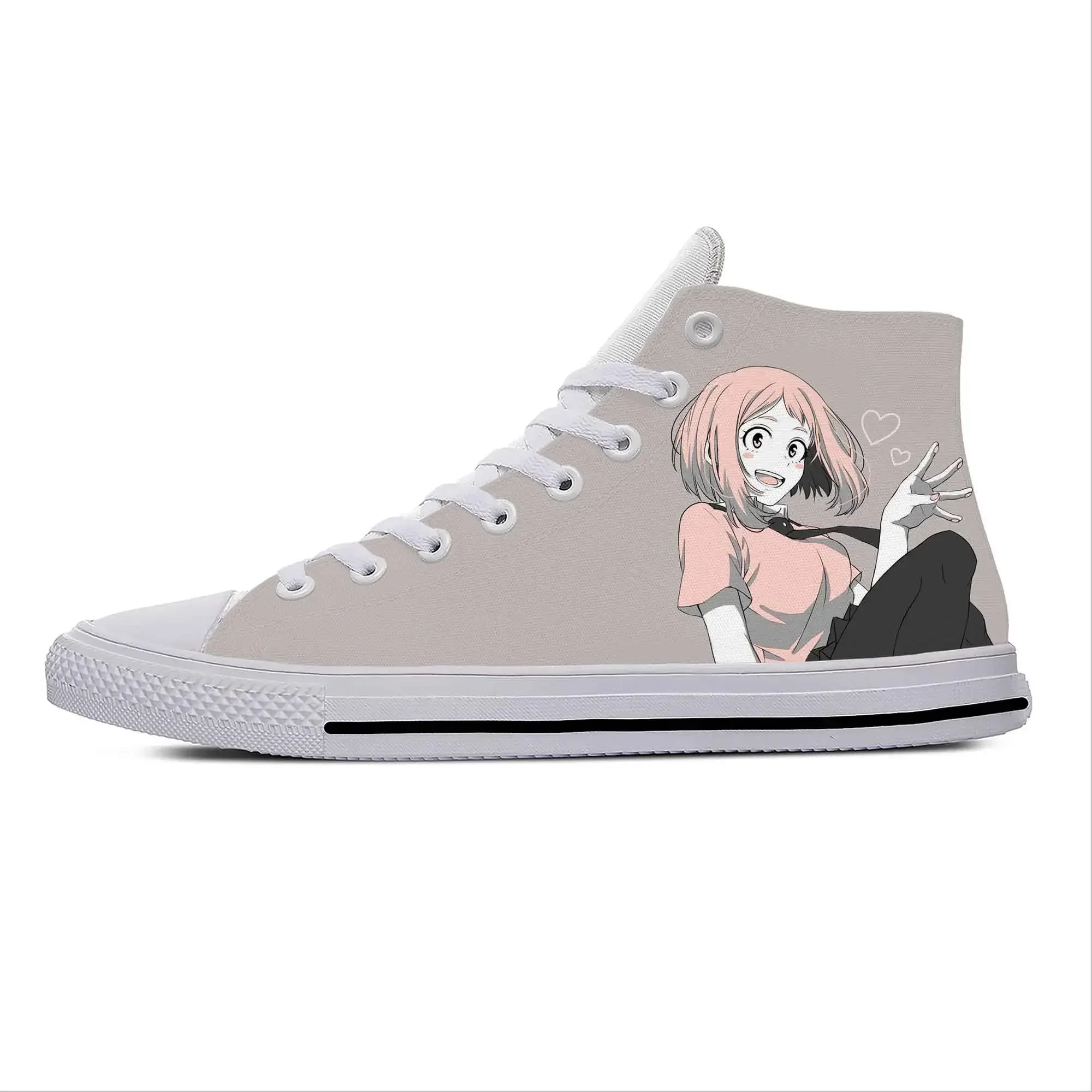 Hot Anime Cartoon My Hero Academia Uraraka Ochako Casual Cloth Shoes High Top Lightweight Breathable 3D Print Men Women Sneakers
Hot Anime Cartoon My Hero Academia Uraraka Ochako Casual Cloth Shoes High Top Lightweight Breathable 3D Print Men Women Sneakers