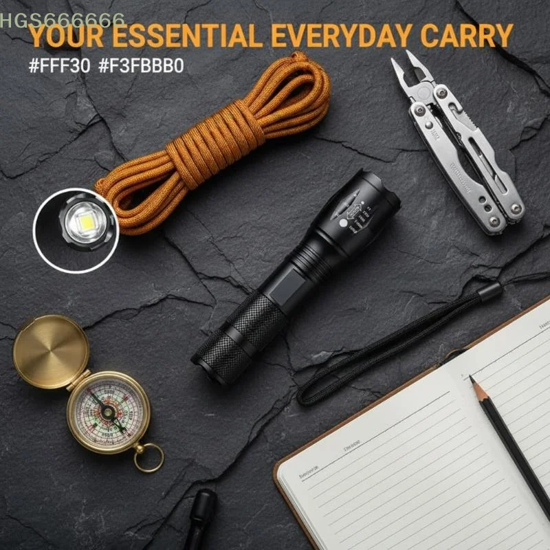 Waterproof LED Flashlight High Power Aluminum Torch 3 Brightness Modes Zoomable for Outdoor Camping Hiking
Waterproof LED Flashlight High Power Aluminum Torch 3 Brightness Modes Zoomable for Outdoor Camping Hiking