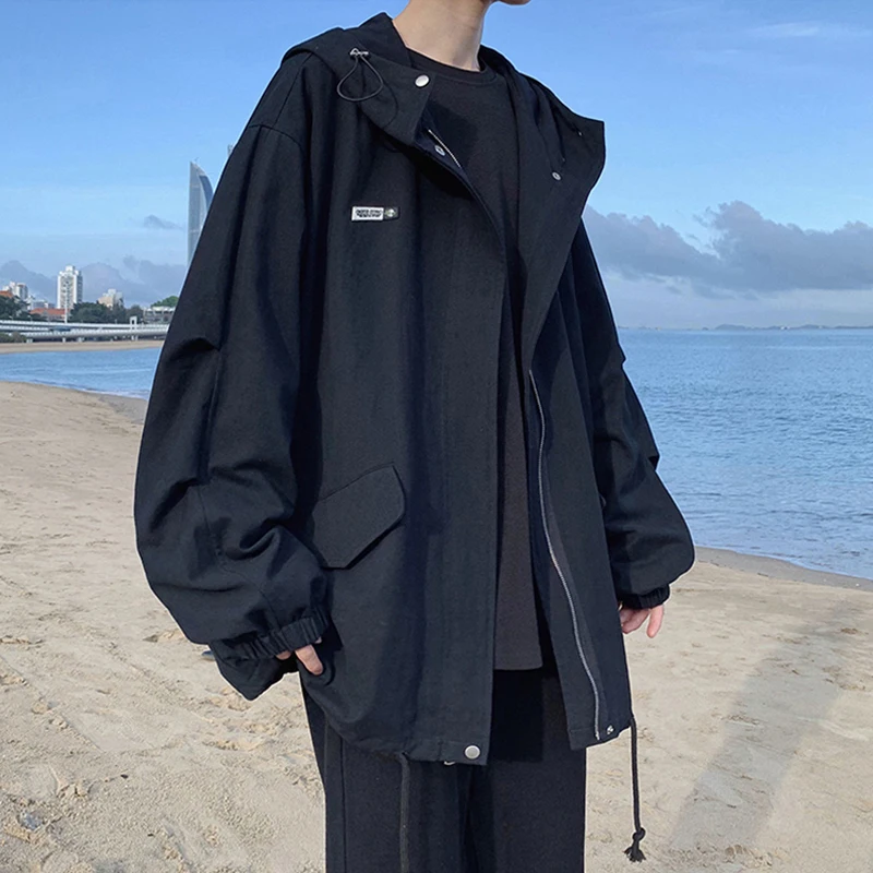 Casual Loose Men's Jaet Spring Workwear Coat Korean Sle New 2025 Youth Faion Anti-Wind Long Sve Zipper Closure
Casual Loose Men's Jaet Spring Workwear Coat Korean Sle New 2025 Youth Faion Anti-Wind Long Sve Zipper Closure