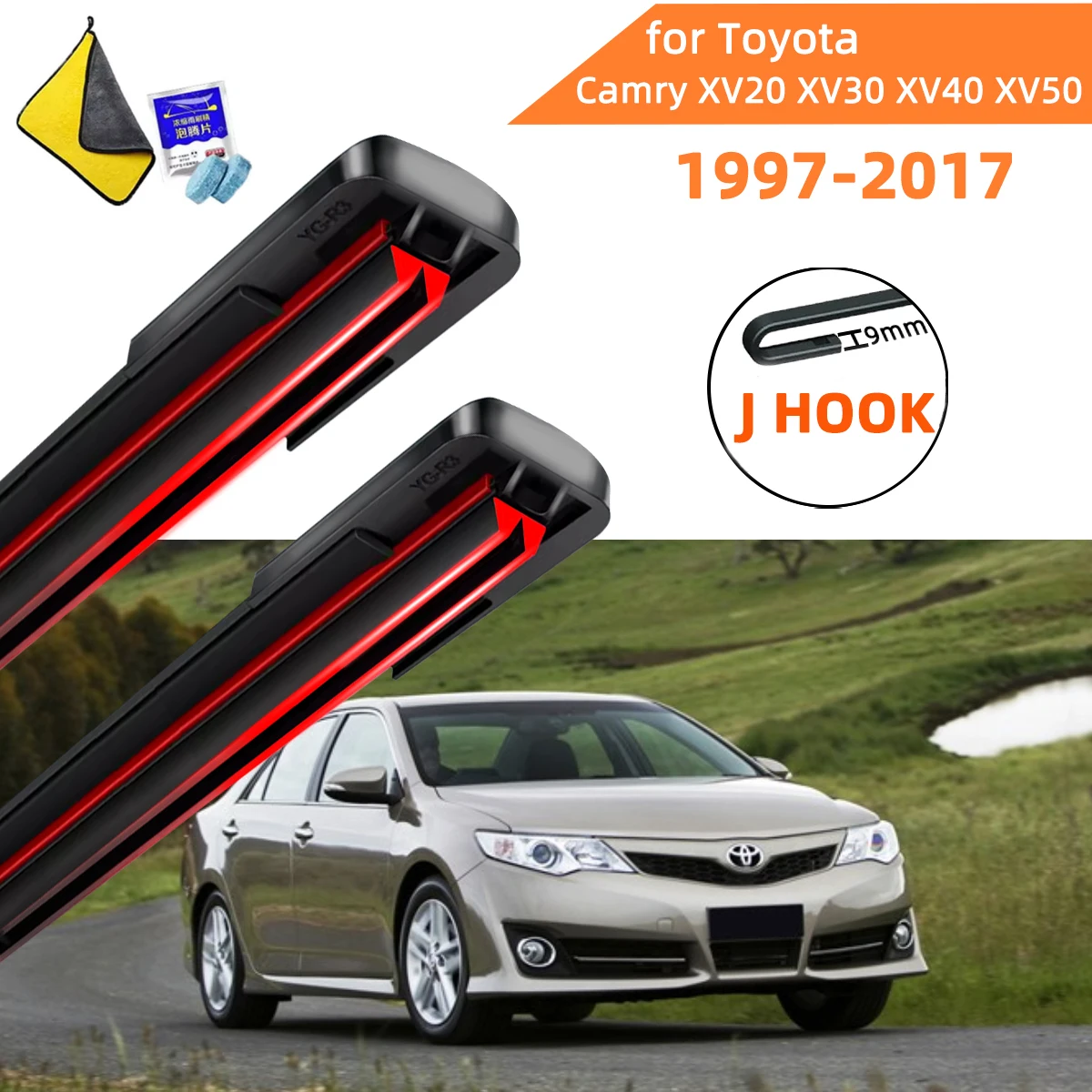 Double Rubber Car Wipers for Toyota Camry XV20 XV30 XV40 XV50 Front Blade Brushes Cutter Accessorie Windscreen Wiper Wear Parts
Double Rubber Car Wipers for Toyota Camry XV20 XV30 XV40 XV50 Front Blade Brushes Cutter Accessorie Windscreen Wiper Wear Parts