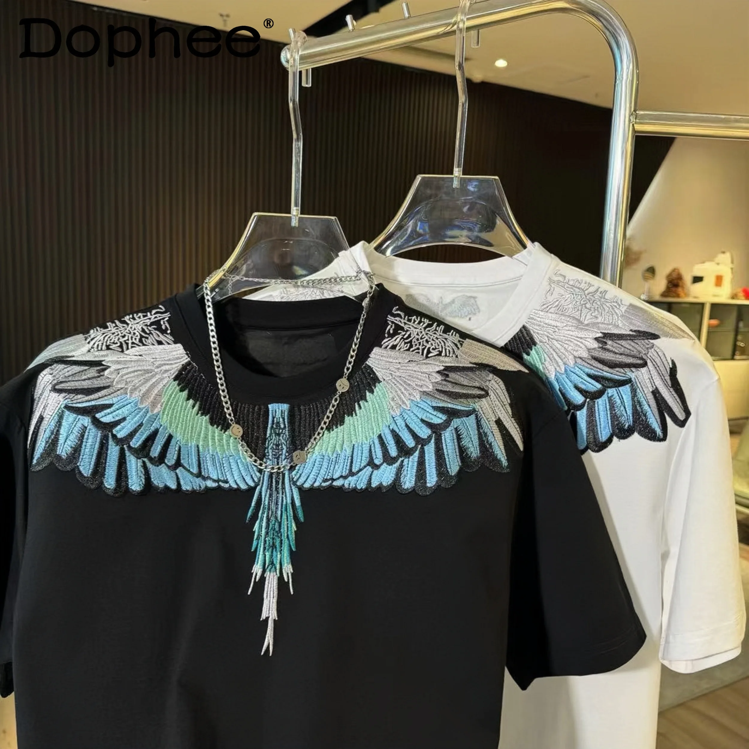 2025 New Korean Heavy Industry Embroidery Loose Round Neck Short-sleeved T-shirt Handsome Men's Fashion Versatile Casual Top
2025 New Korean Heavy Industry Embroidery Loose Round Neck Short-sleeved T-shirt Handsome Men's Fashion Versatile Casual Top