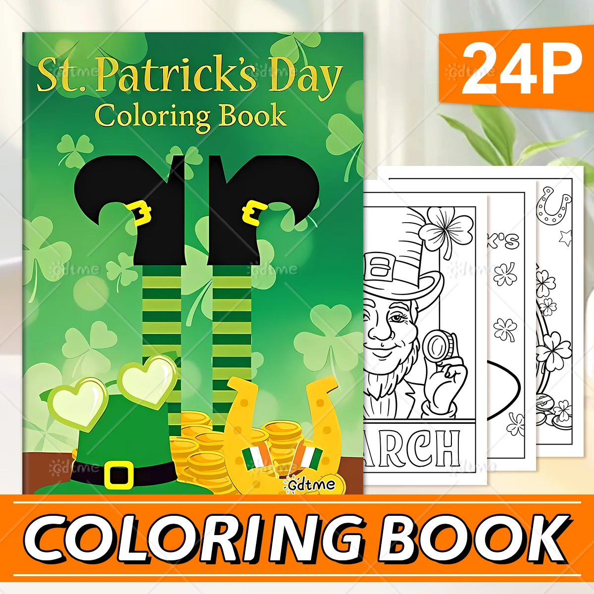 1pc St. Patrick's Dag Coloring Book for Adults Graffiti Drawing Painting Books for Relaxation and Creative Expression
1pc St. Patrick's Dag Coloring Book for Adults Graffiti Drawing Painting Books for Relaxation and Creative Expression