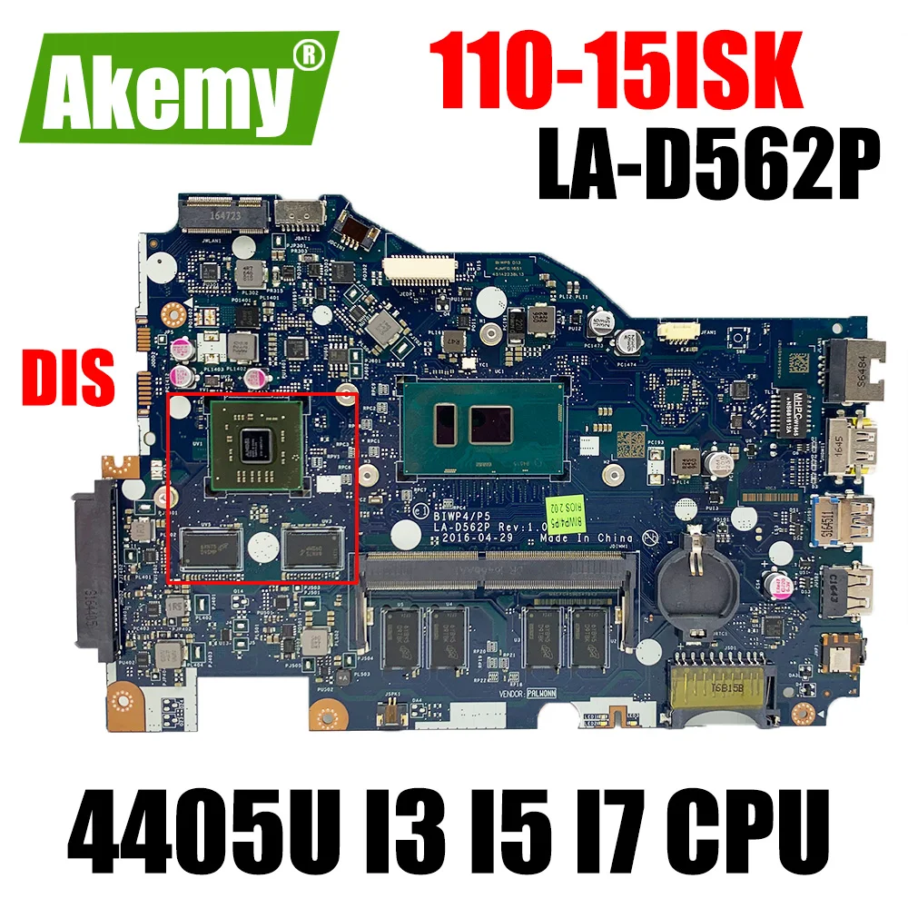 Материнская плата для ноутбука Lenovo Ideapad 110-15ISK LA-D562P 5B20L8290211 5B20M8165911 Pentium i3i5i7 6-го поколения
Материнская плата для ноутбука Lenovo Ideapad 110-15ISK LA-D562P 5B20L8290211 5B20M8165911 Pentium i3i5i7 6-го поколения