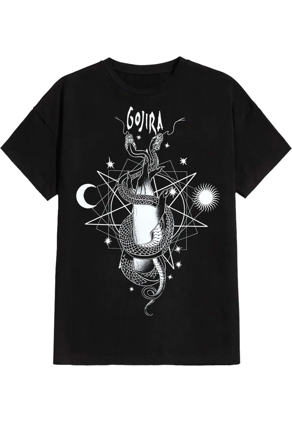 Gojira - Celestial Snakes Peripheral Pattern Printing Summer Luxury Brand Cotton Men's and Women's T-Shirts Short Sleeves
Gojira - Celestial Snakes Peripheral Pattern Printing Summer Luxury Brand Cotton Men's and Women's T-Shirts Short Sleeves