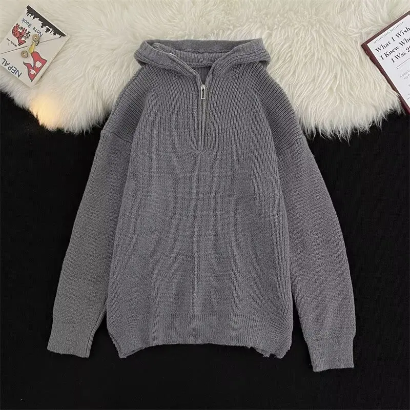 Half-Zip Deer Fleece Men, Autumn and Winter , Lazy Style, Japanese Retro Trendy Pullover Hoodie Sweater
Half-Zip Deer Fleece Men, Autumn and Winter , Lazy Style, Japanese Retro Trendy Pullover Hoodie Sweater