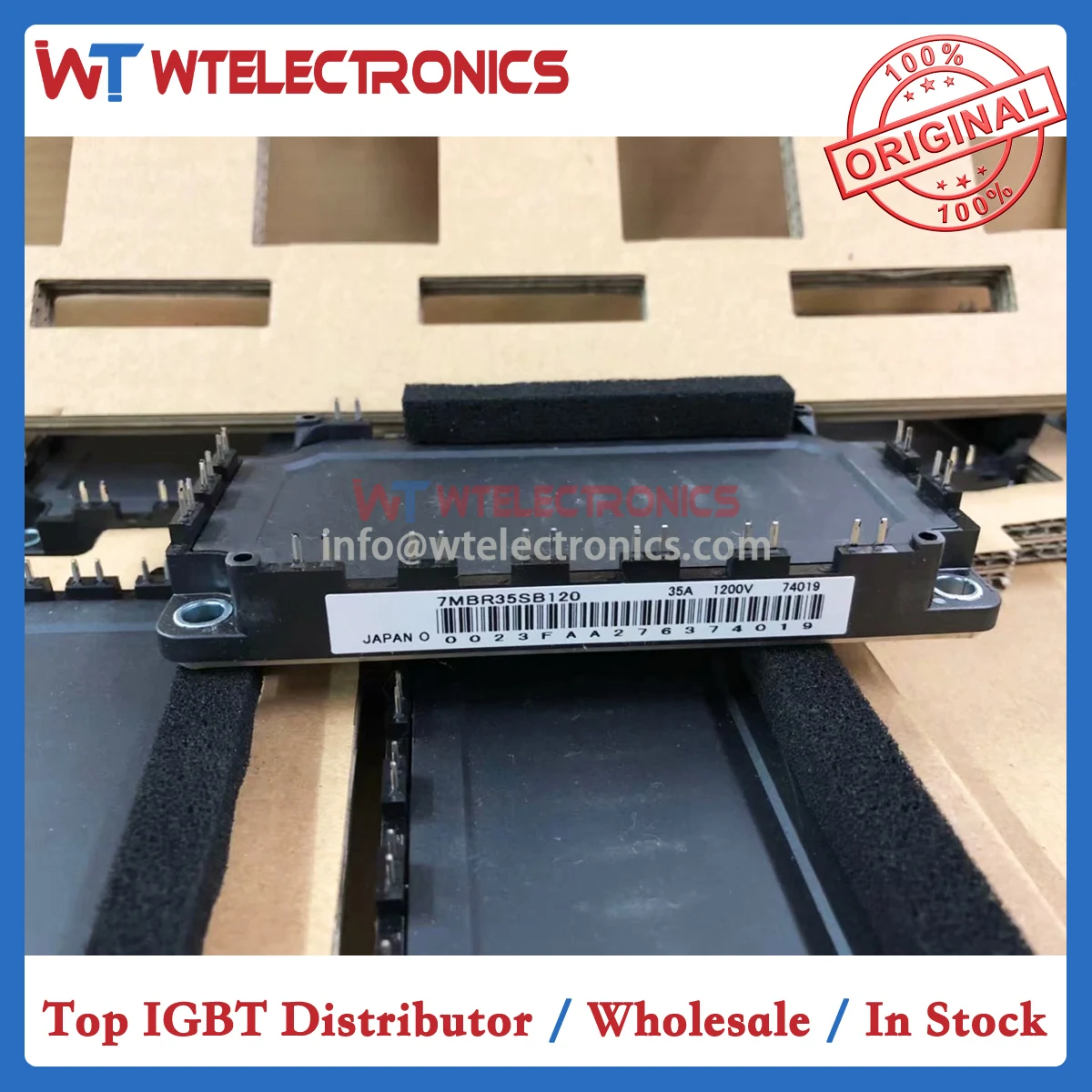 New Original 7MBR35SB120 IGBT Module 7MBR35SB120 Japan
New Original 7MBR35SB120 IGBT Module 7MBR35SB120 Japan
